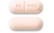 Hydrochlorothiazide and metoprolol tartrate 50 mg / 100 mg M 445