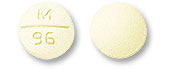 Pill M 96 Yellow Round is Bendroflumethiazide and Nadolol