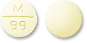 Pill M 99 Yellow Round is Bendroflumethiazide and Nadolol