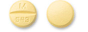 Hydrochlorothiazide and quinapril hydrochloride 12.5 mg / 20 mg M 543