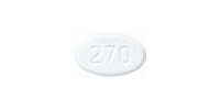 Pill RDY 270 White Elliptical/Oval is Amlodipine Besylate