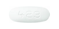 Pill RDY 423 White Oval is Ciprofloxacin Hydrochloride Extended Release