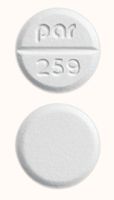Pill par 259 White Round is Metaproterenol Sulfate
