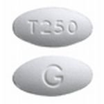 Pill G T250 White Oval is Ticlopidine Hydrochloride