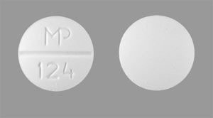 Pill MP 124 White Round is Quinidine Sulfate