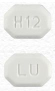 Pill LU H12 White Eight-sided is Amlodipine Besylate