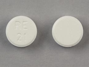 Pill RE 21 White Round is Atenolol