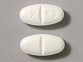 Pill X 93 White Oval is Gabapentin 