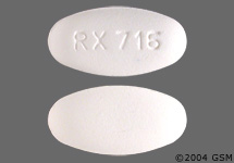 Pill RX 716 White Oval is Ofloxacin