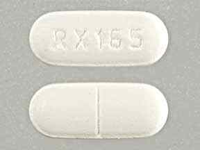 Pill RX165 White Capsule/Oblong is Sertraline Hydrochloride