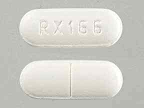 Pill RX 166 White Capsule-shape is Sertraline Hydrochloride