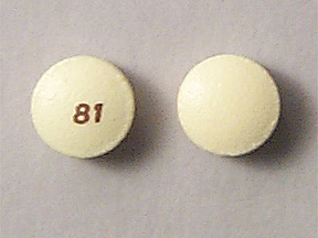 Pill 81 Yellow Round is Aspirin Delayed Release