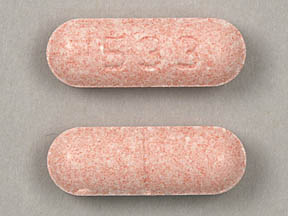 Pill 533 Pink Elliptical/Oval is Carbamazepine