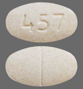 Pill 457 Beige Oval is Carbidopa and Levodopa Extended Release