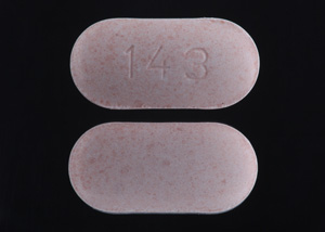 Pill 143 Red Capsule/Oblong is Metformin Hydrochloride Extended-Release