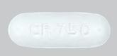 Ciprofloxacin hydrochloride 750 mg CR 750 >