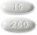 Pill IG 260 White Oval is Zolpidem Tartrate