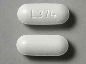 Pill L374 White Capsule-shape is Acetaminophen, Aspirin and Caffeine