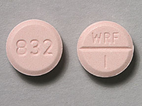 Pill 832 WRF 1 Pink Round is Jantoven