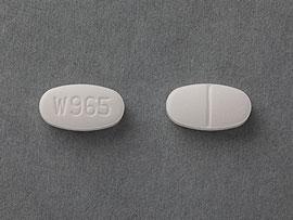 Pill W965 White Oval is Bethanechol Chloride