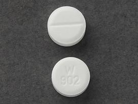 Pill W 902 White Round is Captopril