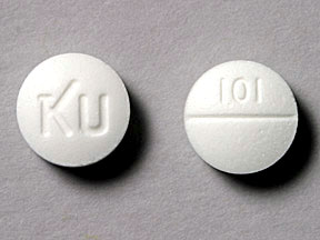 Pill 101 KU White Round is Hyoscyamine Sulfate