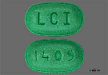 Pill LCI 1409 Green Elliptical/Oval is Esterified Estrogens and Methyltestosterone 
