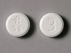 Pill 3 R56 White Round is Acetaminophen and Codeine Phosphate