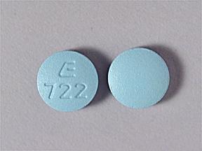 Pill E 722 Blue Round is Desipramine Hydrochloride