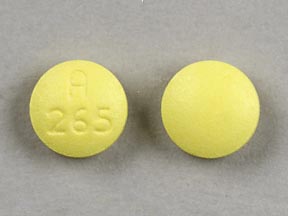 Pill A 265 Yellow Round is Dipyridamole