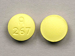 Pill A 267 Yellow Round is Dipyridamole