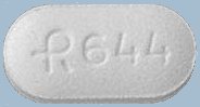 Pill R644 White Capsule/Oblong is Doxazosin Mesylate