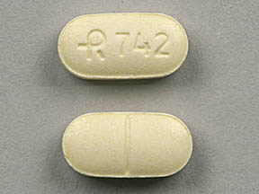 Pill R 742 Yellow Capsule/Oblong is Tizanidine Hydrochloride