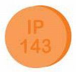 Pill IP 143 Orange Round is Ibuprofen