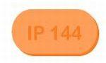 Pill IP 144 200 Orange Oval is Ibuprofen