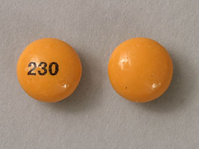 Pill 230 Yellow Round is Bisacodyl
