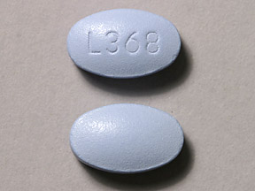 Pill L368 Blue Oval is Naproxen Sodium