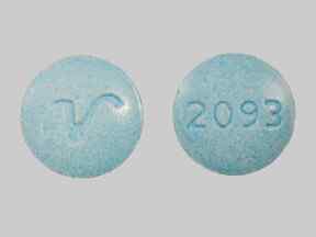 Pill 2093 V Blue Round is Alprazolam Extended Release