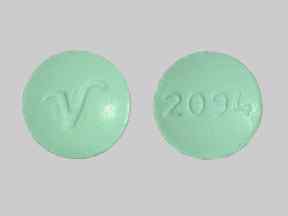 Pill 2094 V Green Round is Alprazolam Extended Release