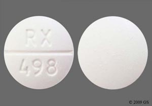 Acetaminophen and hydrocodone bitartrate 500 mg / 10 mg RX 498