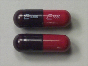 Pill E 5380 E 5380 Red Capsule-shape is Foltrin