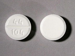 Pill 44 104 White Round is Acetaminophen.