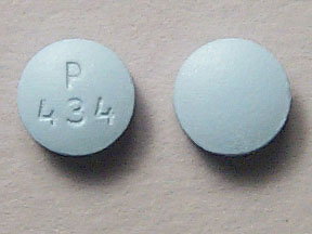 Pill P 434 Blue Round is Naproxen Sodium