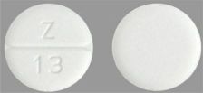 Pill Z 13 White Round is Lamotrigine (Chewable, Dispersible)