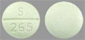 Pill S 265 Green Round is Clonidine Hydrochloride