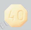 Pill 40 Yellow Eight-sided is Opana ER