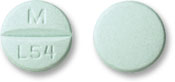 Pill M L54 Green Round is Lamotrigine
