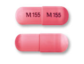 Pill M 155 M 155 Pink Capsule-shape is Stavudine