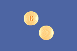 Pill R > Yellow Round is Risperidone