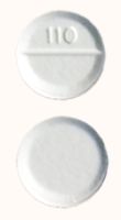Pill 110 White Round is Alprazolam (orally disintegrating)